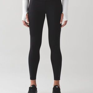lululemon fast and free 25” reflective detail sz 6